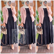 INNER DRES TANPA LENGAN BAHAN KATUN RAYON TWILL PREMIUM MODEL TERBARU POLOS LEKBONG WANITA