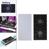 [Hellery] Graphic Card Backplane Cooler w/ Dual Fan Adjustable for RTX 3090 3080 30 Card