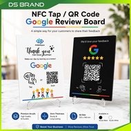 Google Review Acrylic Plate with Stand DS Brand E
