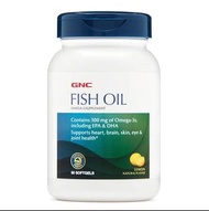 GNC – 野生深海魚油丸 天然檸檬味 300毫克 90粒