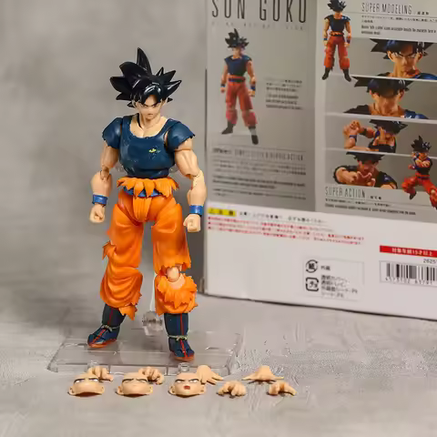 Figural SHF Dragonball Super Son Goku Ultra Instinct Sign PVC colección de figuras de acción juguete