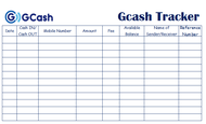 A4 GCASH TRACKER 80 sheets