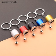 MEILINVREN Car Gearbox Gear Head Keychain 6 Speed Manual Auto Parts Pendant Model for null