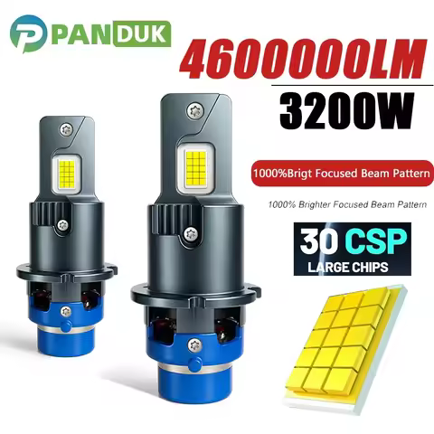 PAMDUK D4S D2S LED Headlights Canbus 1:1 HID D1S D3S D1R D2R D3R D4R Auto Lamp 6400000LM 3200W Plug&