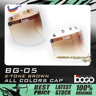 BOGO VISOR BG-05 2-TONE 2TONE BROWN, LIGHT/PASTEL BROWN/WHITE-CAP FOR MS88, MHR, SGV