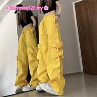 Y2K Wide Leg Long Cargo Pants Women Dopamine Vintage Quick Dry Sport Casual Baggy Straight Cut Plus 