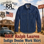 RRL Ralph Lauren Indigo Denim Work Shirt