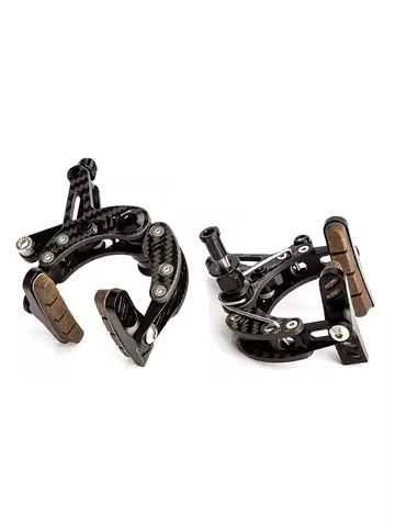 ZTTO Carbon Road Bike Brake Dual Pivot Calipers 158g Ultimate Lightweight Side Pull Rim Brake C Clip