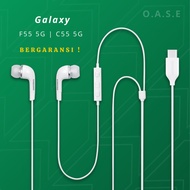 Samsung Galaxy F55 5G Headset | C55 5G Type C Original Earphone Handsfree