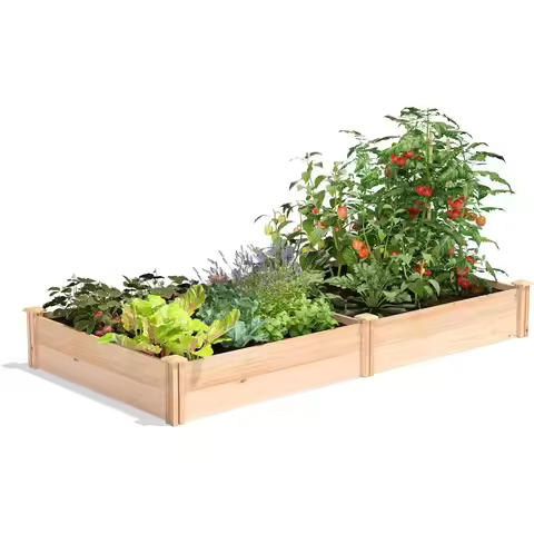 Raised Garden Bed, 36 x 72 x 11 - 3/4 Thick, Made in USA with North American Cedar
