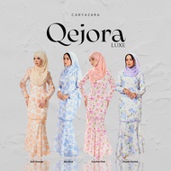 CaryaZara - Baju Raya 2024 Qejora Kurung Moden Custom Printed Sulam Full Lining Classic Kurung