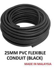 25MM PVC FLEXIBLE CONDUIT (WHITE / BLACK)