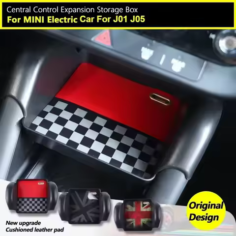 Leather Car Central Control Storage Box Decoration For Mini Electric Car For MINI Cooper J01 J05 202