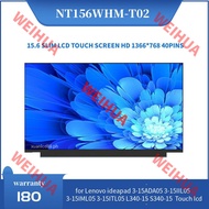 15.6'' Laptop LCD Touch Screen B156XTK02.1 NT156WHM-T02 For Lenovo ideapad S340-15IWL 81QF 3-15ADA05