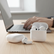 Pro 4 Tws Bluetooth Wireless In-Ear Earbuds Noise Cancelling Headset  Fon Telinga Tanpa Wayar Blueto