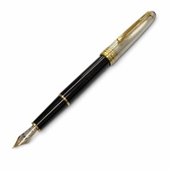 品相極佳 ▼ 萬寶龍(MONTBLANC ) 復古 Meisterstück Solitaire Doué 925 純銀 18K 金 M 尖 白星鋼筆 銀色/黑色 德國製造 重量 25.77 克 男士