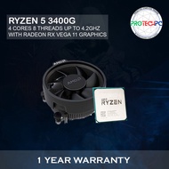 RYZEN 5 3400G PROCESSOR WITH RADEON RX VEGA 11 GRAPHICS UP TO 4.2GHZ AM4 SOCKET DDR4