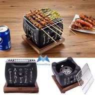 Japanese Korean BBQ Jepang Korea Alat Portabel Panggang 12cm Japanese Grill BBQ Grill Pan Arang Hiba