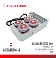 กล่องปลั๊กกระจายไฟ DAKO 32A 3P+N+E กันน้ำ IP55 A10MC04-4
