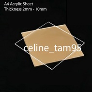 A3 Acrylic sheet clear A3 size - 1pc