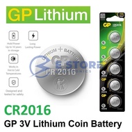 CR2016 GENUINE GP Lithium Coin Battery 3V (GPCR2016-2CPU5)