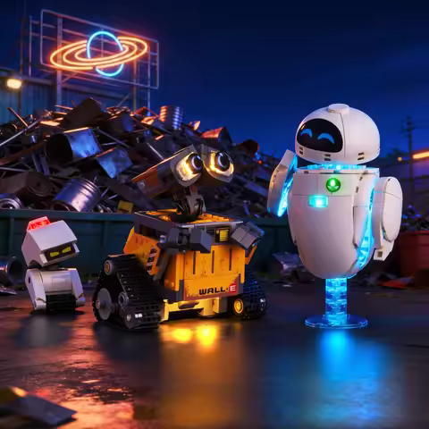 LED Lighting Kit Compatible with LEGO WALL-E and EVE 43279 Building Blocks