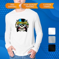 GUNS N ROSES / Music Rock Band / Baju Cotton Long Sleeve T Shirt Tee T-Shirt Tshirt Men Women Fashio