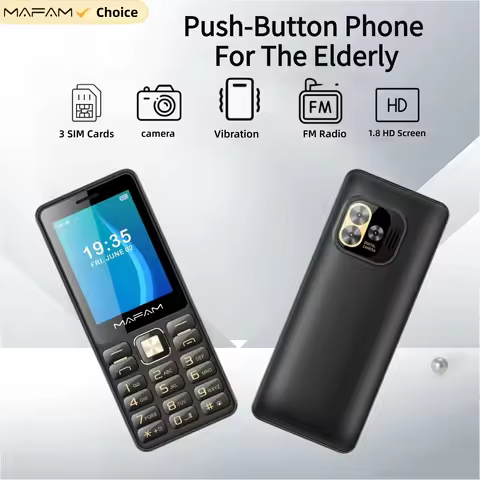 Mafam H7350 2G Classic feature Phone Affordable 2.8" Display Triple SIM Basic Mobile with strong Sig