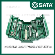 SATA 95104A-70/95104A-70-6 70PC 12PT/6PT CANTILEVER MECHANIC TOOL CHEST SET