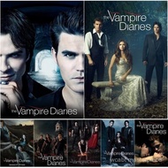 JHD2 American TV Drama The Vampire Diaries Poster Canvas Printing Painting Bedroom Study Studio Livi
