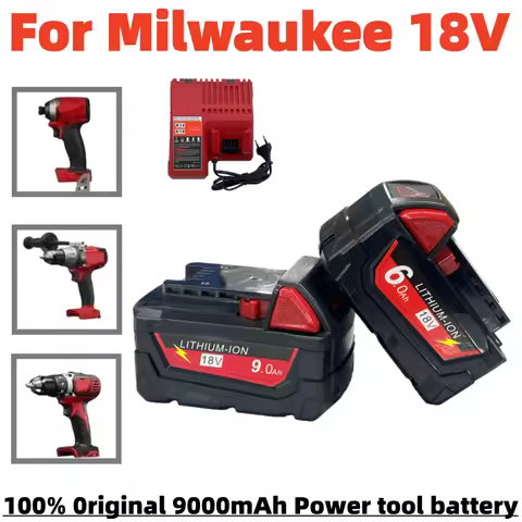 9Ah high-capacity For Milwaukee M18 18V Lithium Replacement Battery For Milwaukee 48-11-1860 48-11-1