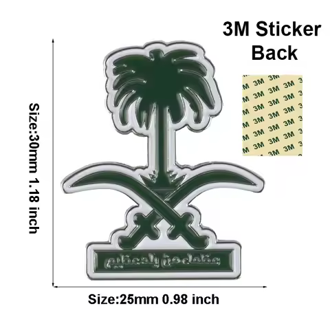 Palm Tree Mobile Phone 3M Sticker Badge Metal Pin Broooches Pins
