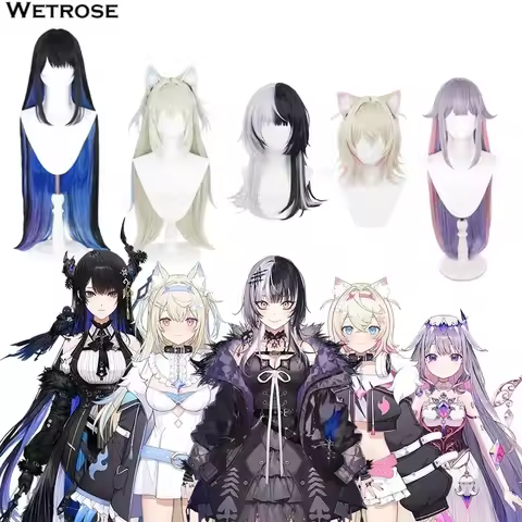 【Wetrose】In Stock Holo Advent Cosplay Wig Ear Shiori Novella Fuwawa Mococo Abyssgard Bijou Koseki Ne