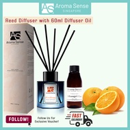 Aroma Sense Orange Aromatherapy Reed Diffuser (60ml) use for Aromatherapy - Spa - Home - Kitchen - B