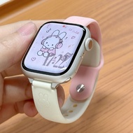 Suitable for Glory Choice Watch ROSSINI 2i Strap Laser Engraving Silicone 2i Cute Cute Rabbit Back B