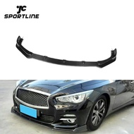 Q50 Carbon Fiber Front Extension Front Lip Fit for Infiniti 2014