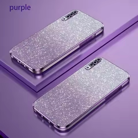 A 50 70 30 20 Luxury Gradient Glitter Plating Case For Samsung Galaxy A50 A70 A30 A20s A7 2018 A11 S