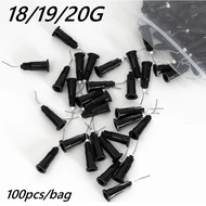 100pcs/bag Irrigation Bent Needle Tips Dental Flow Sealant Etchant Composite Resin Acid Reagent Syri