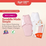 [B1F1] Mamaway Antibacterial Newborn Baby Cocoon Swaddle Set | Bedung Bayi - Pink (2pcs)