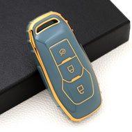 กุญแจรถสำหรับ Ford Mondeo/RANGER/EVEREST เคสกุญแจ FORD อุปกรณ์เสริมฟอร์ด พวงกุญแจ 3 ปุ่มสำหรับเคสกุญแจ FORD RANGER