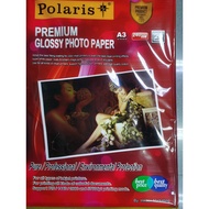 Polaris Photo Paper A3 (glossy = 240gsm,) (satin * woven = 260 gsm) 20sheets/pack