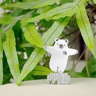 樂洋・Leyan- Forest Party刺繡別針/VVG聯名商品/北極熊在歌劇院