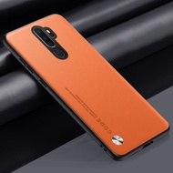 Luxury PU Leather Case For OPPO A9 2020 Back Cover Matte Silicone Shockproof Protection Phone Case For OPPO A5 2020 A11 A11X