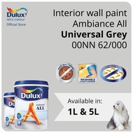 Dulux Interior Wall Paint - Universal Grey (00NN 62/000)  (Ambiance All) - 1L / 5L