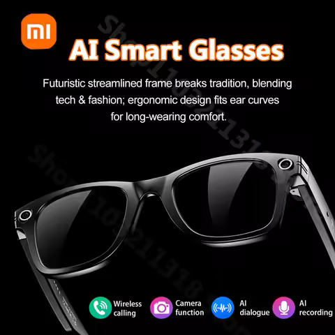 Xiaomi W600 Smart Glasses Take Pictures IP65 Waterproof Video Recording Bluetooth Music Calling AI Q