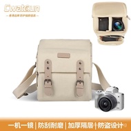CwatcunHong Kong One-Shoulder Crossbody Dslr Camera Bag Japanese Canvas Digital Camera Bag Camera Bag