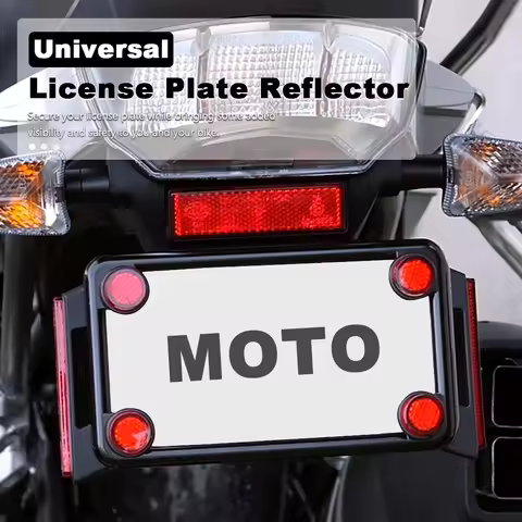 License Plate Reflector Universal 6MM Bolts For Honda NT1100 Forza 125 300 350 750 X-ADV PCX 150 160