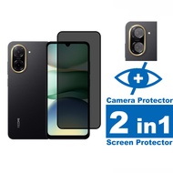 Privacy Tempered Glass For Xiaomi Redmi A5 A4 A3 A3x 13 13 13x 13C 13R 13C 14R 4G 5G Full Coverage S