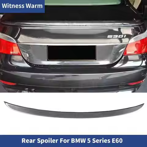 For E60 M5 Style Carbon Fiber Spoiler Rear Wing for Bmw E60 5 Series 545i 525i 520i 530i Sedan Car B