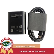 Original 60W GAN 20V 3A AC Adapter Charger for Dell XPS 13 9305 13 Plus 9320 Laptop Power Supply DA6